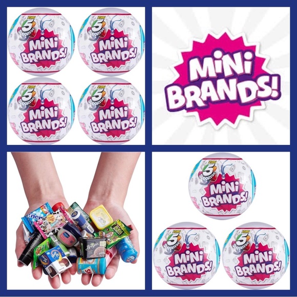 Bundle of 7 NWT Balls 5 Surprise Original Mini Brands Zuru Toys